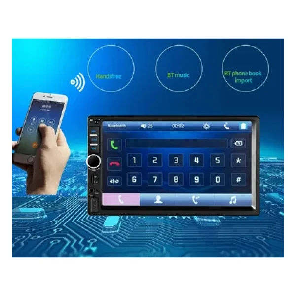 EXVOL Kıngwınn Kw-4000 Oto Double Teyp 7 Inc+park Kamerası 4x55w Mp5 Bluetooth Usb Sd Aux 2 Yıl Garantili - Görsel 4