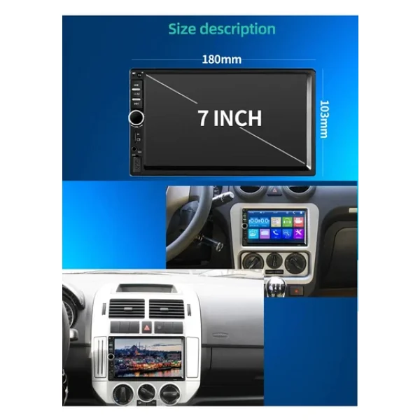 EXVOL Kıngwınn Kw-4000 Oto Double Teyp 7 Inc+park Kamerası 4x55w Mp5 Bluetooth Usb Sd Aux 2 Yıl Garantili - Görsel 8