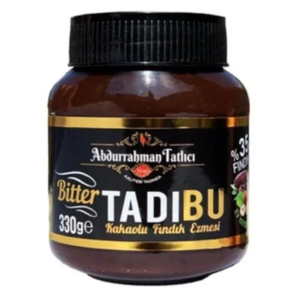 Abdurrahman Tatlıcı Tadıbu Bitter Kakaolu Fındık Ezmesi 330 gr - Görsel 6