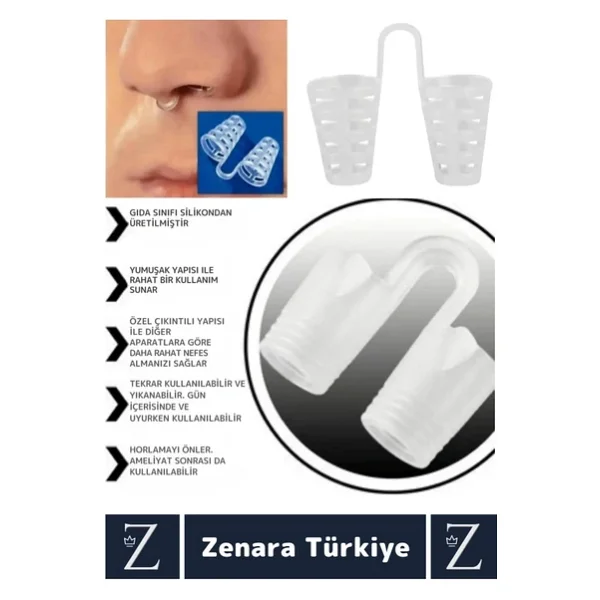 Premium Horlama Azaltıcı Rahat Nefes Alıp Verme Uyku Horlama Önleyici Burun Delik Aparatı 4 Adet - Görsel 4