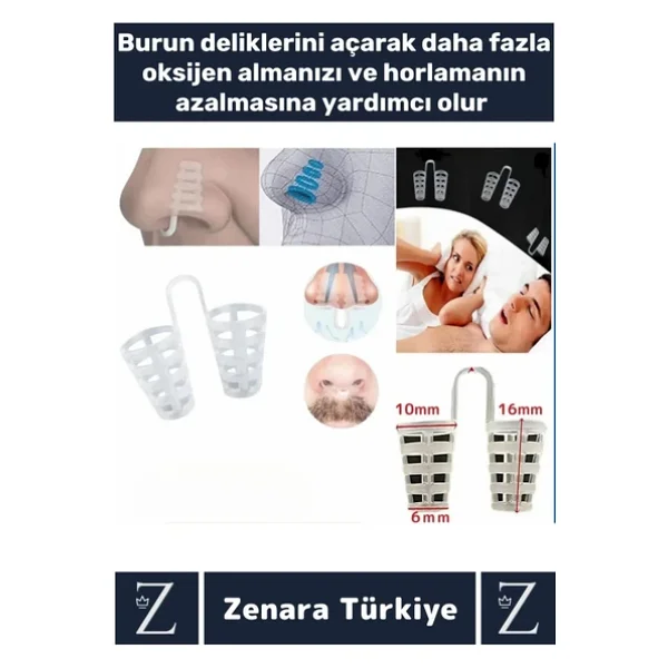 Premium Horlama Azaltıcı Rahat Nefes Alıp Verme Uyku Horlama Önleyici Burun Delik Aparatı 4 Adet - Görsel 2