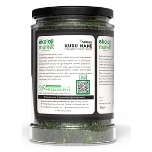 Ekoloji Market Organik Glutensiz Nane 30 gr - Görsel 6