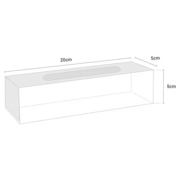 Kapaklı Makaron Kutusu Turkuaz Yeşili 5x20x5 cm - Görsel 3