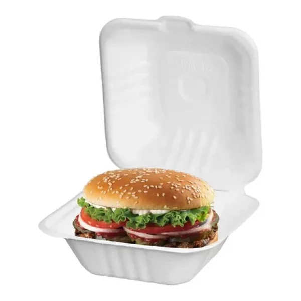Ekolojik Karton Hamburger Kabı - 25 Adet - Görsel 5
