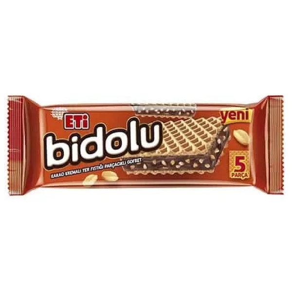 Eti Bidolu Kakao Kremalı Yerfıstıklı Gofret 81 gr - Görsel 3