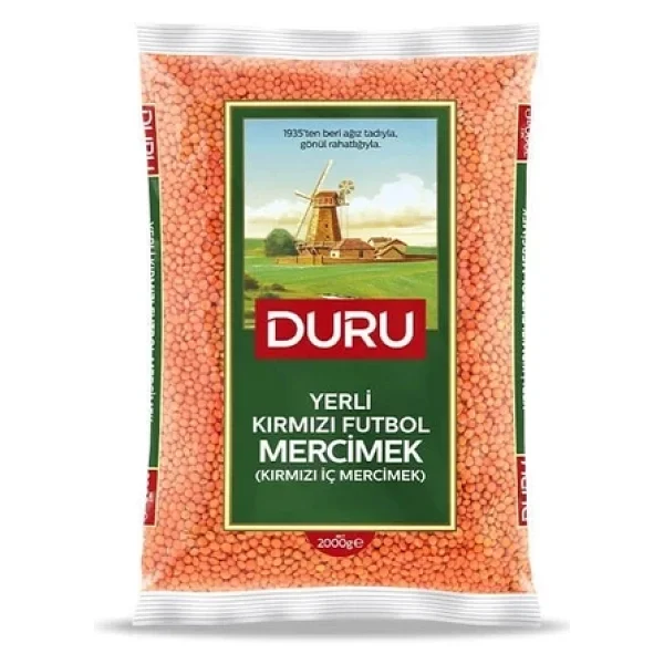 Duru Kırmızı Futbol Mercimek 2 kg - Görsel 6