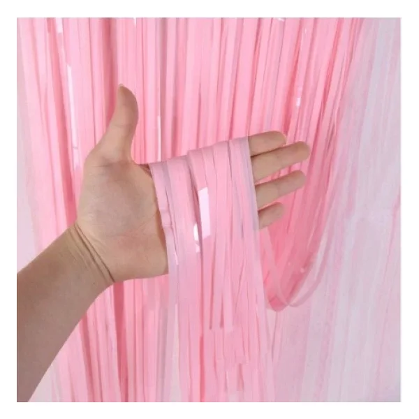 Mavi Masa Örtüsü, Pembe Masa Eteği, Pembe Arka Fon - Görsel 3