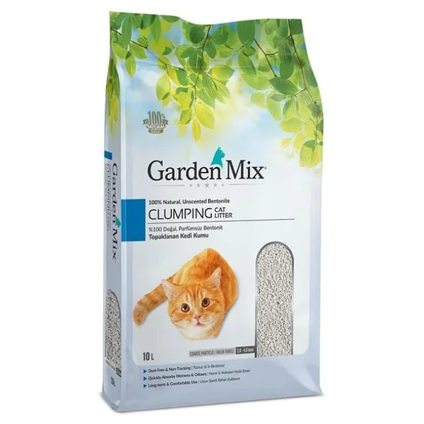 Gardenmix Parfümsüz 10 lt Kalın Taneli Bentonit Kedi Kumu - Görsel 2