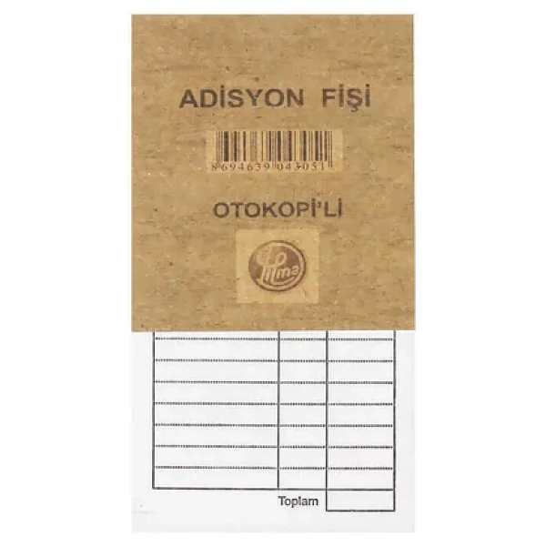 Dilman Adisyon Fişi OTOKOPİLİ - Görsel 2