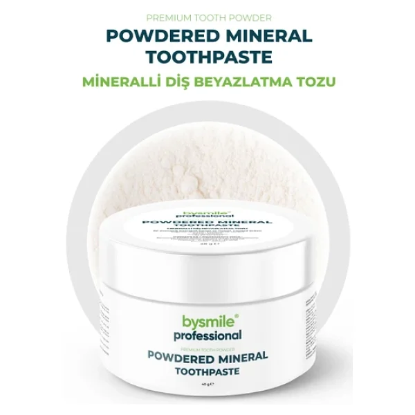 BySmile Professional Mineralli Diş Beyazlatma Tozu Uzun Süre Ferahlık I Kalıcı Etki - Görsel 3