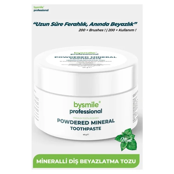 BySmile Professional Mineralli Diş Beyazlatma Tozu Uzun Süre Ferahlık I Kalıcı Etki - Görsel 2