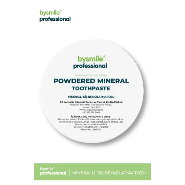 BySmile Professional Mineralli Diş Beyazlatma Tozu Uzun Süre Ferahlık I Kalıcı Etki - Görsel 7