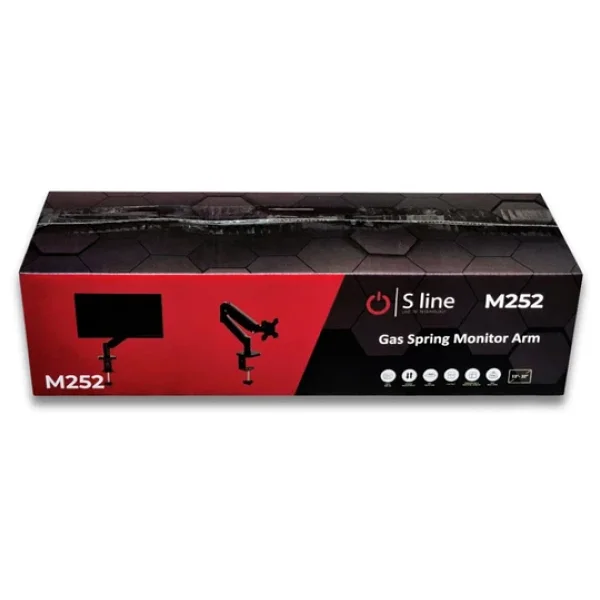 S Line Tek Kollu Gas Spring 13"-32" 8 Kg Monitör Askı Aparatı - Görsel 2