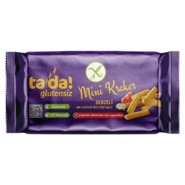 Tada Glutensiz Sebzeli 85 gr Mini Kraker - Görsel 2