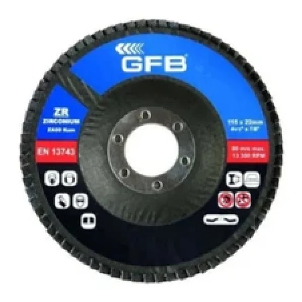 Gfb 10 Adet Zirkonyum Flap Disk Zımpara 115MM-120 Kum - Görsel 6