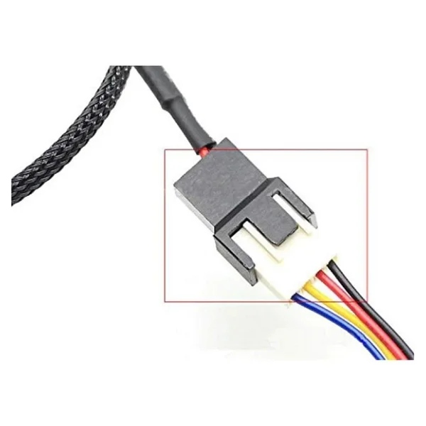 4596 Sata Power To Fan Çevirici 2 Port Y Pin PWM Çoklayıcı Splitter Fan Kablosu - Görsel 4