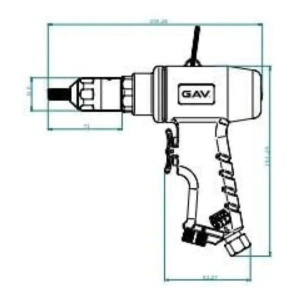 Gav OS-935-M8 Havalı Somunlu Havalı Perçin Makinesi - Görsel 2