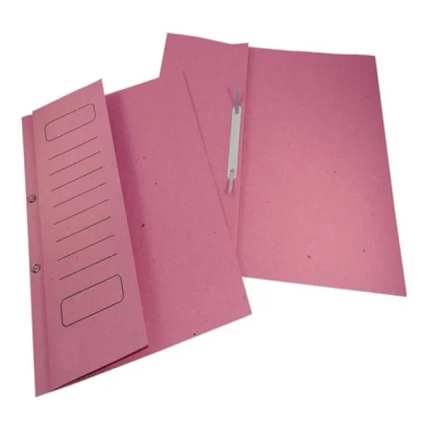 Yarım Kapak Telli Dosya Pembe Karton 10 Adet Karton Yarım Kapaklı Kapsüllü Dosya A4 Boy 24X32 Cm Klasör İçin Büro Ofis - Görsel 2