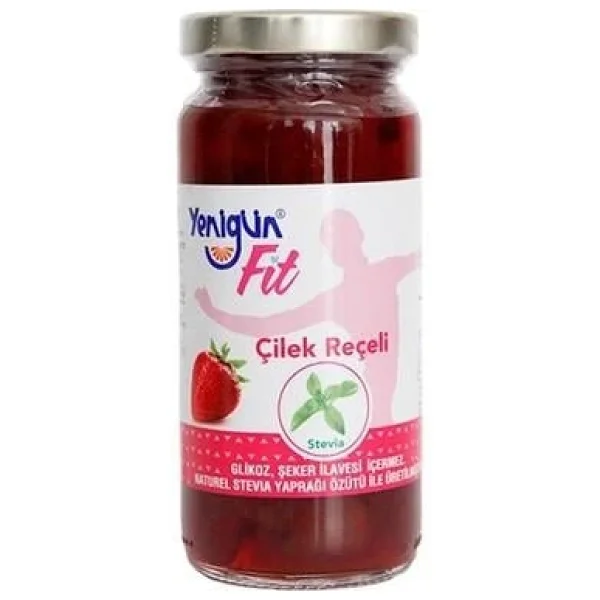 Yenigün Stevia Fit Çilek Reçeli 280 gr - Görsel 3