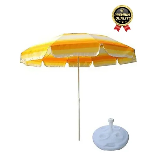 Yeni Seri Pratik Uzun Ömürlü Büyük Boy Dayanıklı Plastik 49x9 cm Plaj Kamp Bahçe Şemsiyesi Bidonu - Görsel 5
