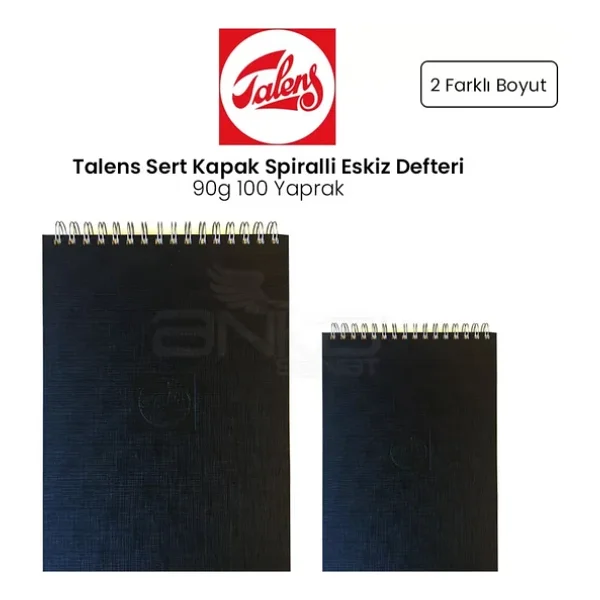 Talens Sert Kapak Spiralli Eskiz Defteri 90g 100 Yaprak - Görsel 2