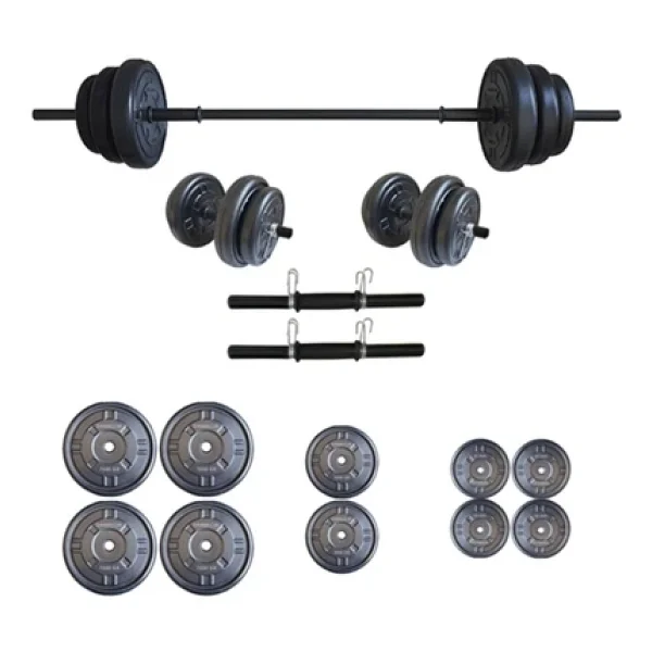 Moccastyle Moccadiamond 55 Kg Halter Seti Dambıl Seti 55 Kg Ağırlık Ve Vücut Geliştirme(50 Kg Plaka Ağırlığı) - Görsel 2