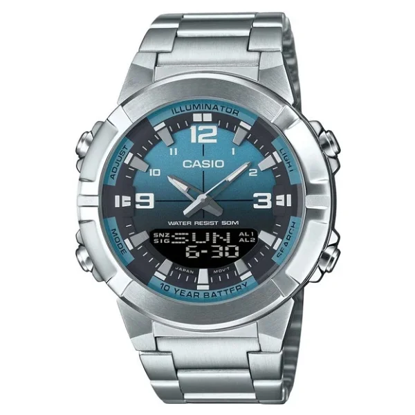 Casio Standart AMW-870 Çelik Kordon Erkek Kol Saati - Görsel 6