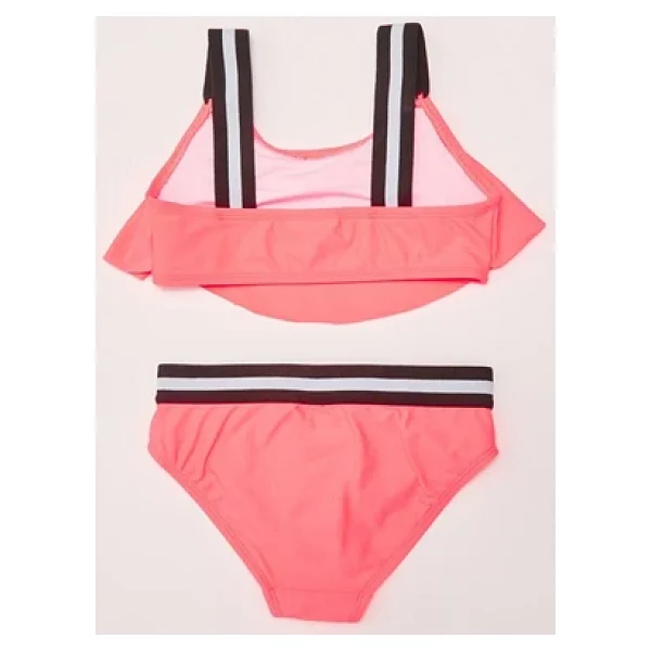 Mercan Volanlı Kız Çocuk Bikini Takım DB200790BT - Görsel 2