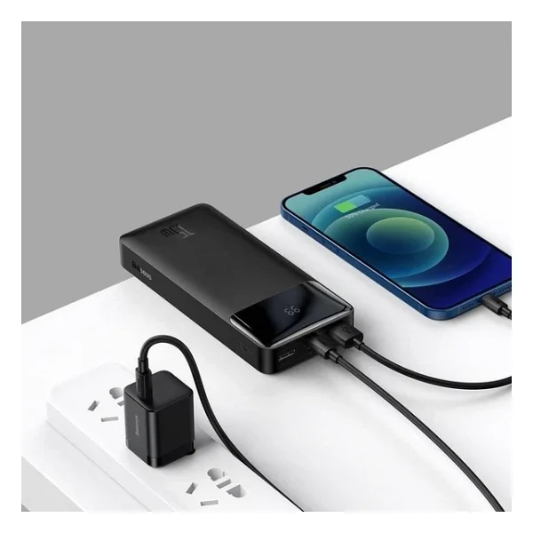 Baseus Bipow 15 W 20000 mAh Hızlı Şarj Powerbank - Görsel 2