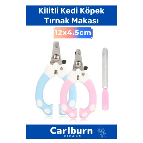 Premium Üretim Güvenlik Kelepçeli Pratik Taşınabilir Evcil Hayvan Kilitli Kedi Köpek Tırnak Makası - Görsel 4