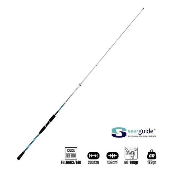 Fujin Bluegame Jigging 203Cm 60-140Gr Jig Olta Kamışı - Görsel 7