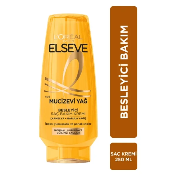 L'Oreal Paris Elseve Mucizevi Yağ Besleyici 250 ml Saç Kremi - Görsel 6