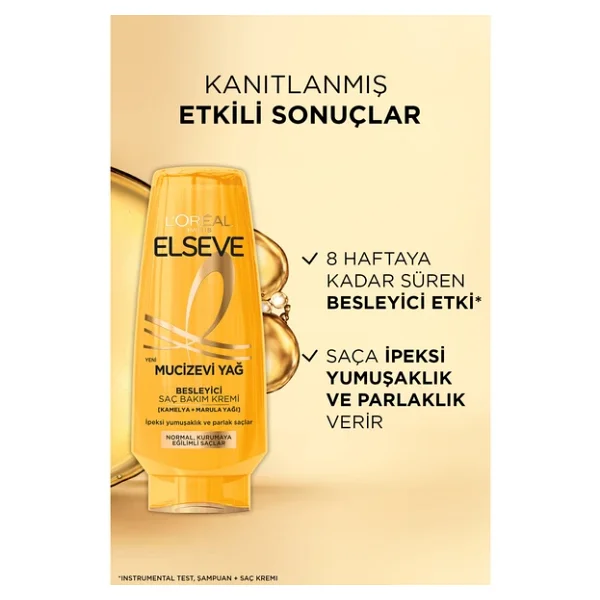 L'Oreal Paris Elseve Mucizevi Yağ Besleyici 250 ml Saç Kremi - Görsel 9