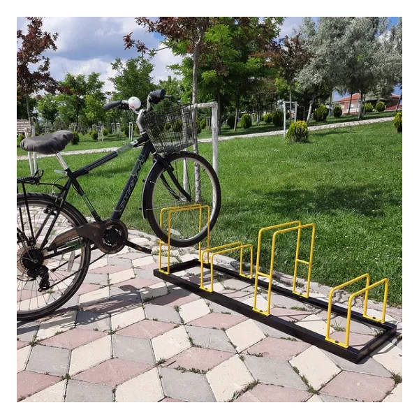 Bisiklet Park Yeri 4 Lü Bisiklet Park Demiri Dörtlü Bisiklet Koyma Yeri (Dörtlü) - Görsel 3