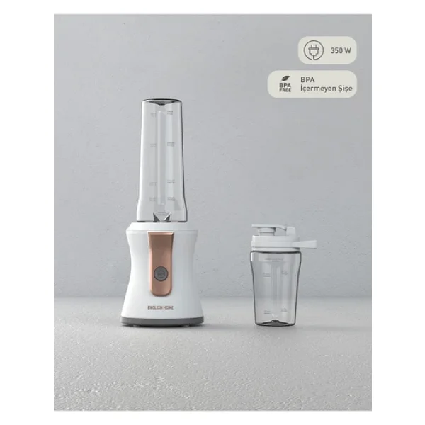 English Home KBL 3001 Shake Away 350 W Beyaz Bakır Kişisel Blender - Görsel 7