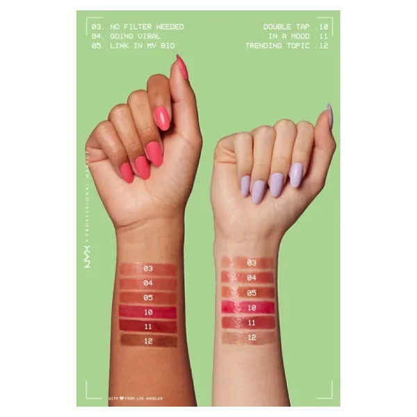 NYX Professional Makeup Fat Oil Slick Click Parlatıcı Nemlendirici Nude Tonlu Dudak Balmı - 05 Link In My Bio - Görsel 7