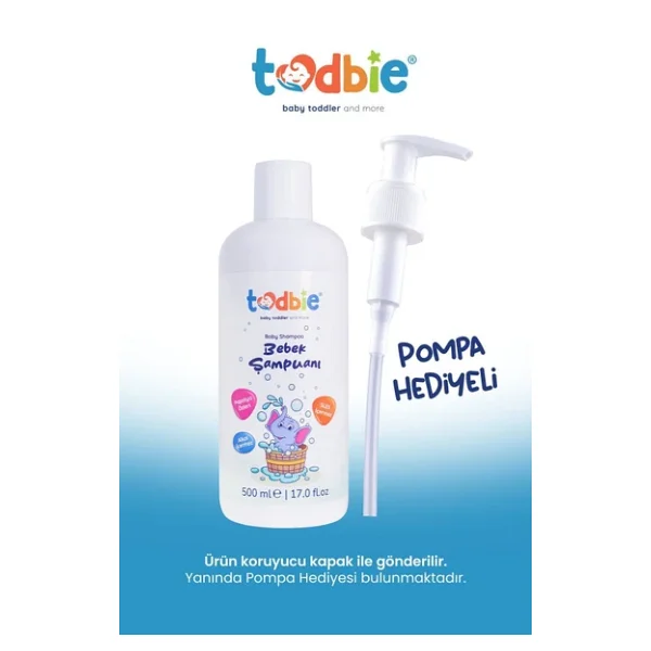 Todbie Papatya Özlü Bebek Şampuanı 500 ml 6 Adet - Görsel 3