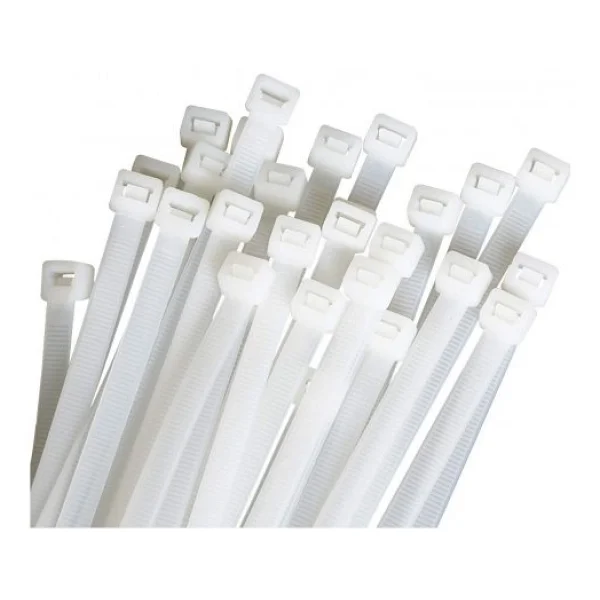 Kablo Bağı Plastik Cırt Kelepçe 3,5X190MM 100 Adet Beyaz - Görsel 2