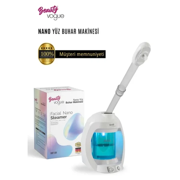 Beauty Vogue Masaüstü Vapozon Yüz Cilt Buhar Makinesi Ozonlu Cilt Bakımı Profesyonel - Taşınabilir + Vakum - Görsel 3
