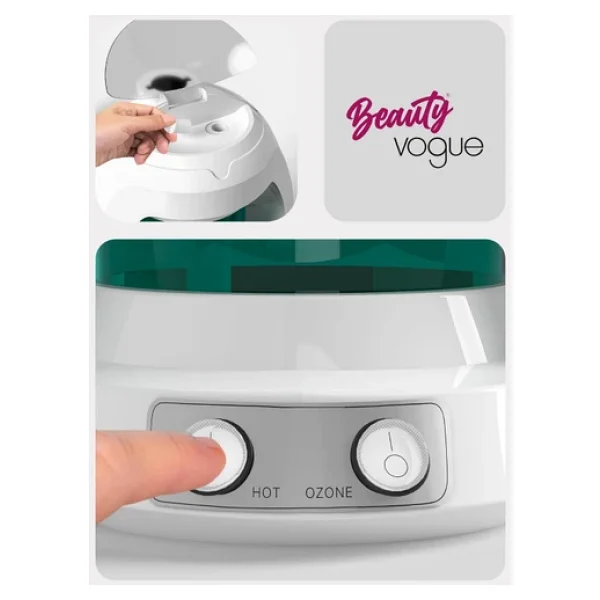 Beauty Vogue Masaüstü Vapozon Yüz Cilt Buhar Makinesi Ozonlu Cilt Bakımı Profesyonel - Taşınabilir + Vakum - Görsel 6