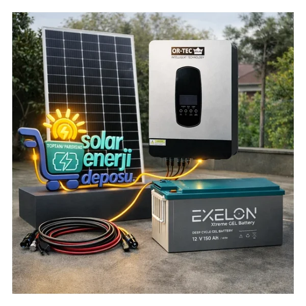 Solar Enerji Deposu 3000W Büyütülebilir Eco Solar Enerji Paketi - Görsel 2