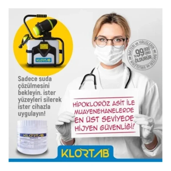 Klortab Nadcc Dezenfektan 3.4 G x 200 Tablet - Görsel 3