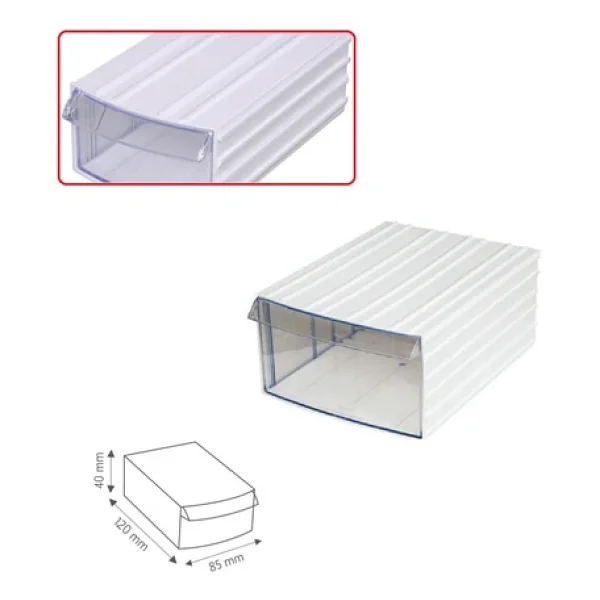 Depolife Şeffaf Çekmeceli Organizer Kutu 6 Kutu Dremel Gravür Boncuk Mücevher Saklama Kutusu düzenleyici Krem - Görsel 7