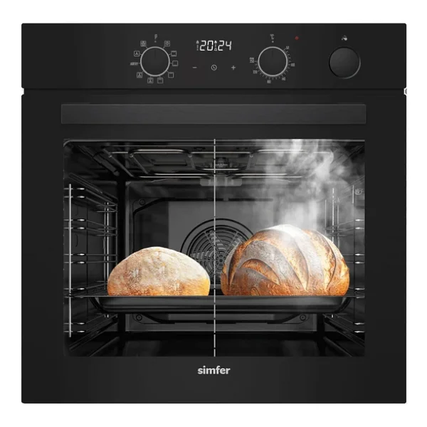 Simfer 8244 Steam Master Siyah Ankastre Fırın - Görsel 6