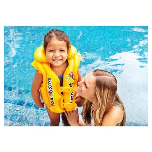 Intex Şişme Can Yeleği Deniz Yeleği Şişme Cankurtaran Yelek Life Vest Yakalı Can Yeleği Emniyet 50x47 cm. - Görsel 7
