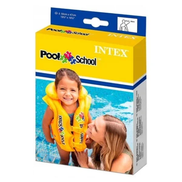 Intex Şişme Can Yeleği Deniz Yeleği Şişme Cankurtaran Yelek Life Vest Yakalı Can Yeleği Emniyet 50x47 cm. - Görsel 6