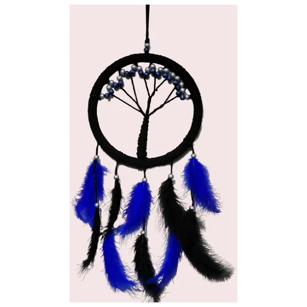 Mavi Incili Hayat Ağacı Dream Catcher - Görsel 5