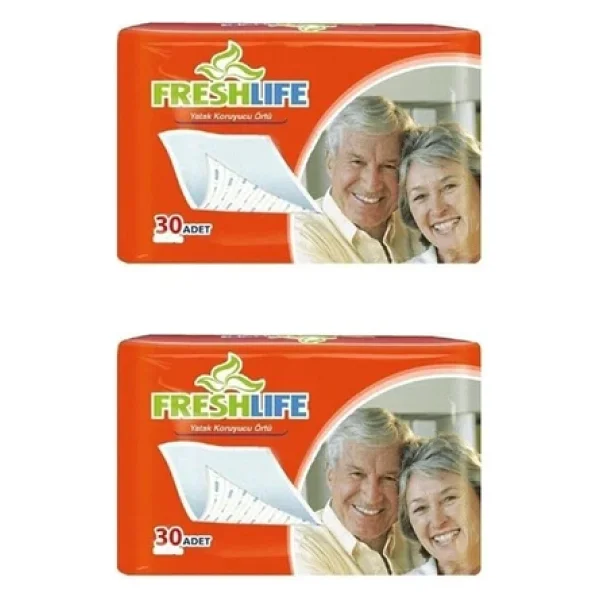 Freshlife 30 Lu 2 Paket 60 Adet 60x90 Yatak Koruyucu - Görsel 5