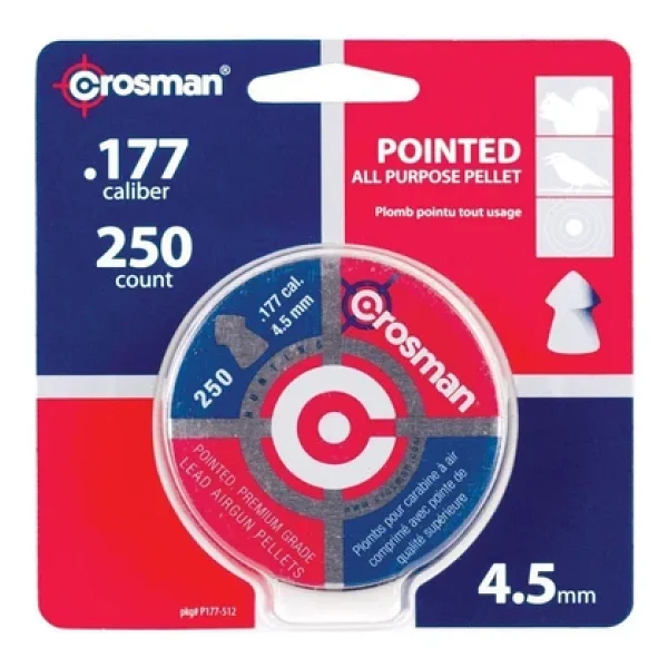 Crosman 4.5 Cal 250LIK Sivri TNK.Kutu Havalı Sacma - Görsel 3