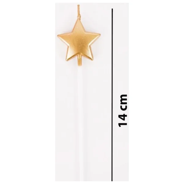 4'lü Yıldız Gold Mum - Görsel 2
